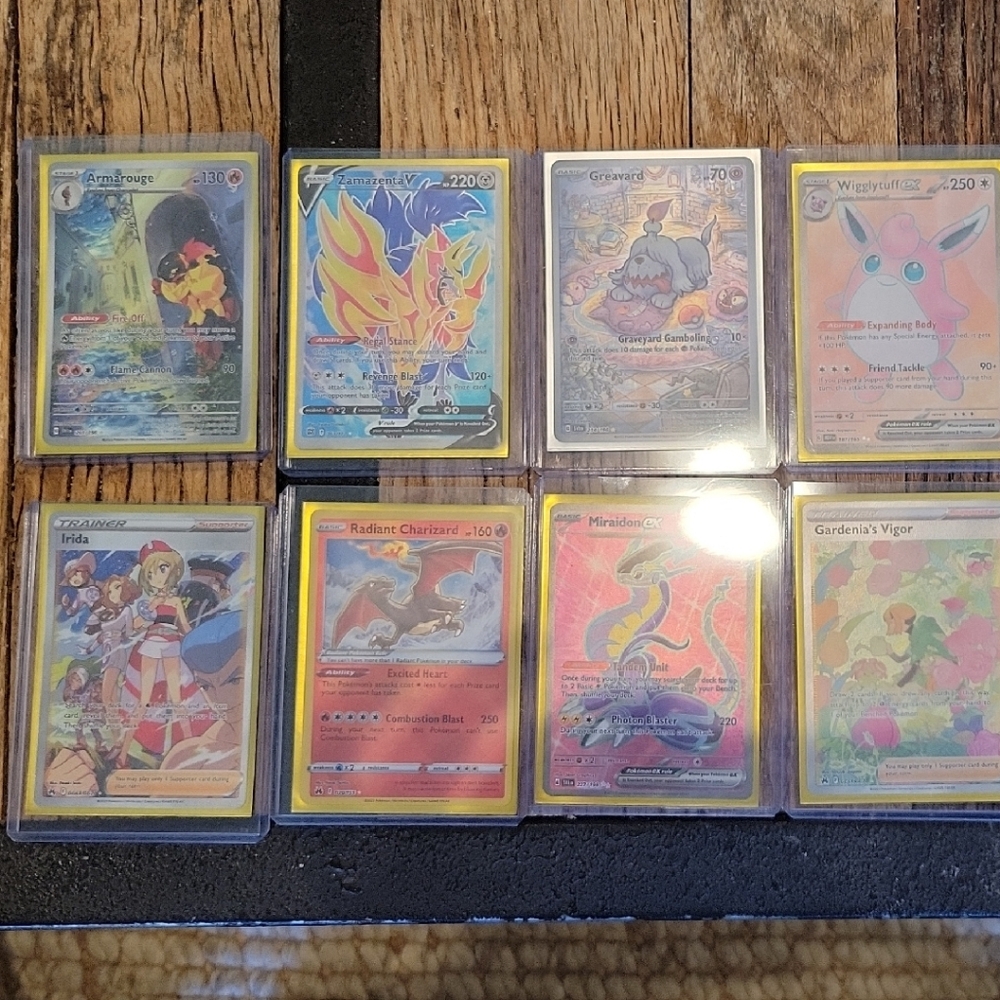Pokemon Card Collection - Yellow, Red, Blue, Black